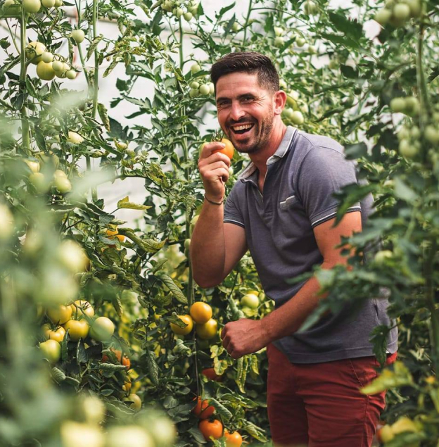 Guillaume Lajoinie, maraîcher Bio à St Martin d'Auxigny proche de Bourges, Cher (18)